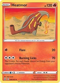 Heatmor (026/163) [SWSH05: Battle Styles]