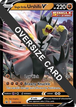 Single Strike Urshifu V SWSH106  - Holofoil Jumbo Cards - Promo