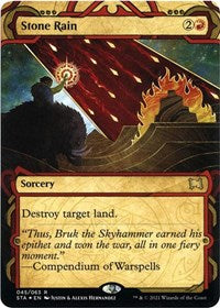 Stone Rain (Foil Etched) (45) [Strixhaven: Mystical Archive]