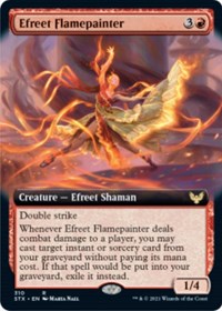 Efreet Flamepainter (Extended Art) (310) [Strixhaven: School of Mages]