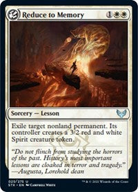 Reduce to Memory (25) [Strixhaven: School of Mages]