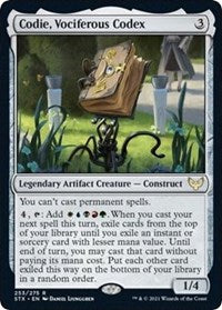 Codie, Vociferous Codex (253) [Strixhaven: School of Mages]