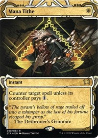 Mana Tithe (Foil Etched) (8) [Strixhaven: Mystical Archive]