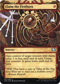 Claim the Firstborn (Foil Etched) (37) [Strixhaven: Mystical Archive]