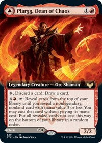 Plargg, Dean of Chaos (Extended Art) (328) [Strixhaven: School of Mages]