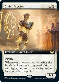 Strict Proctor (Extended Art) (294) [Strixhaven: School of Mages]