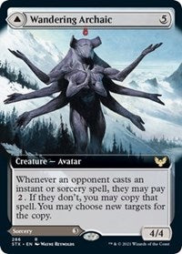 Wandering Archaic (Extended Art) (286) [Strixhaven: School of Mages]