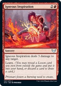 Igneous Inspiration (107) [Strixhaven: School of Mages]