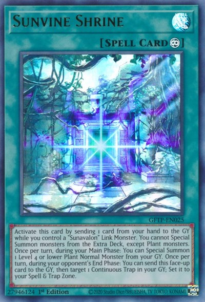 Sunvine Shrine (GFTP-EN025) [Ghosts From the Past]