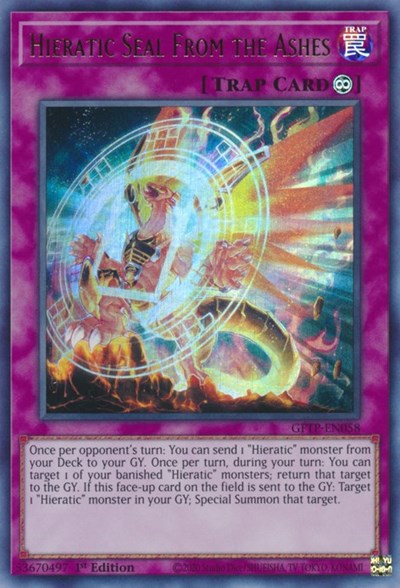 Hieratic Seal From the Ashes (GFTP-EN058) [Ghosts From the Past]