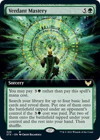 Verdant Mastery (Extended Art) (320) [Strixhaven: School of Mages]