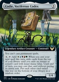 Codie, Vociferous Codex (Extended Art) (357) [Strixhaven: School of Mages]