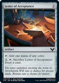 Letter of Acceptance (256) [Strixhaven: School of Mages]