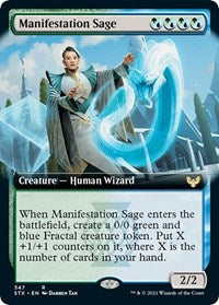 Manifestation Sage (Extended Art) (347) [Strixhaven: School of Mages]