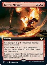 Fervent Mastery (Extended Art) (311) [Strixhaven: School of Mages]