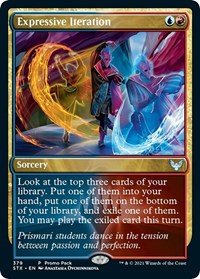 Expressive Iteration (379) [Promo Pack: Strixhaven]