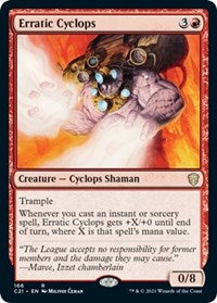 Erratic Cyclops (166) [Commander 2021]