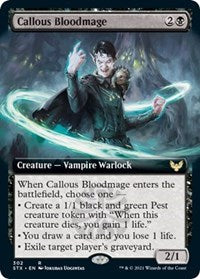 Callous Bloodmage (Extended Art) (302) [Strixhaven: School of Mages]
