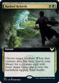 Rushed Rebirth (Extended Art) (351) [Strixhaven: School of Mages]