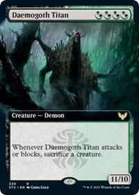 Daemogoth Titan (Extended Art) (339) [Strixhaven: School of Mages]