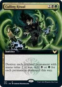 Culling Ritual (Extended Art) (337) [Strixhaven: School of Mages]