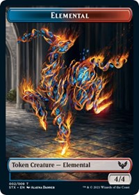 Elemental Token (2) [Strixhaven: School of Mages]
