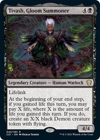 Tivash, Gloom Summoner (45) [Commander 2021]