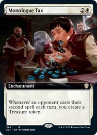 Monologue Tax (Extended Art) (346) [Commander 2021]