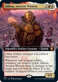 Alibou, Ancient Witness (Extended Art) (334) [Commander 2021]