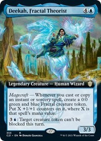 Deekah, Fractal Theorist (Extended Art) (353) [Commander 2021]
