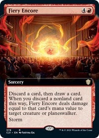 Fiery Encore (Extended Art) (378) [Commander 2021]