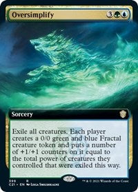 Oversimplify (Extended Art) (399) [Commander 2021]