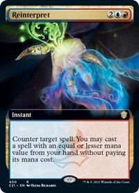 Reinterpret (Extended Art) (400) [Commander 2021]