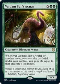 Verdant Sun's Avatar (208) [Commander 2021]
