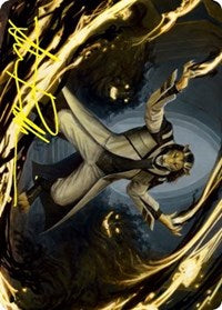 Leonin Lightscribe Art Card (Gold-Stamped Signature) (3) [Art Series: Strixhaven]