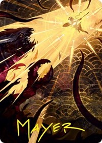 Defiant Strike Art Card (Gold-Stamped Signature) (62) [Art Series: Strixhaven]