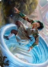 Vortex Runner Art Card (6) [Art Series: Strixhaven]