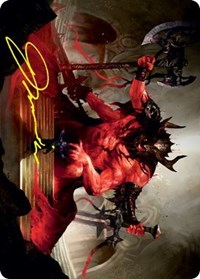Awaken the Blood Avatar Art Card (Gold-Stamped Signature) (20) [Art Series: Strixhaven]