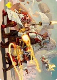 Lorehold Command Art Card (Gold-Stamped Signature) (31) [Art Series: Strixhaven]