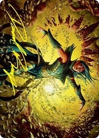 Dragonsguard Elite Art Card (16/81) (Gold-Stamped Signature) (16) [Art Series: Strixhaven]