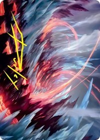 Frostboil Snarl Art Card (Gold-Stamped Signature) (47) [Art Series: Strixhaven]