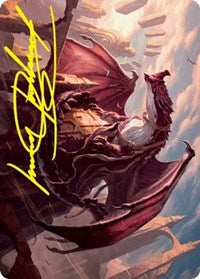 Velomachus Lorehold Art Card (Gold-Stamped Signature) (61) [Art Series: Strixhaven]