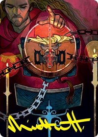 Sign in Blood Art Card (Gold-Stamped Signature) (72) [Art Series: Strixhaven]
