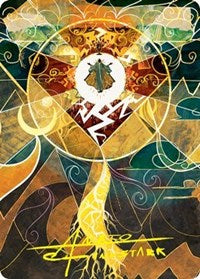 Lightning Bolt Art Card (Gold-Stamped Signature) (76) [Art Series: Strixhaven]