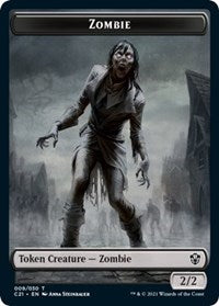 Zombie // Horror Double-Sided Token (9 // 8) [Commander 2021]