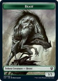 Beast (010) // Whale Double-Sided Token (10 // 5) [Commander 2021]