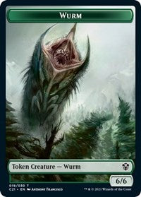 Wurm // Kraken Double-Sided Token (19 // 4) [Commander 2021]