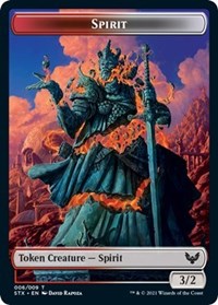 Spirit (6) // Pest (5) Double-sided Token (6 // 5) [Strixhaven: School of Mages]