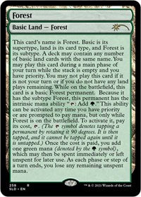 Forest (258) (Full-Text Lands) (258) [Secret Lair Drop Series]
