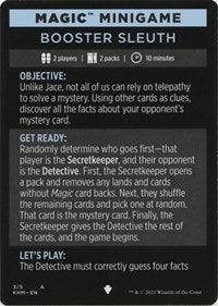 Magic Minigame: Booster Sleuth (3) [Kaldheim]